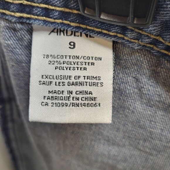 Arden B Vintage Style "Button Up" Medium Wash Denim Mid-Length Skirt Size 9 - Picture 8 of 12